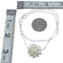 Mother of Pearl Sterling Silver Southwest Pendant Chain Necklace JX124639